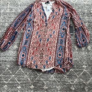 NWT Forever 21 paisley tunic top